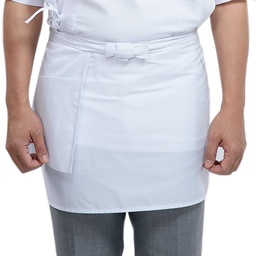[CLH0033] White Short Apron 90x40 cm