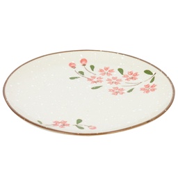 [CRM0044] จานแบ่งลายหิมะกลม 6 นิ้ว