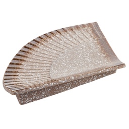 [CRM0453] จานรูปพัดหิมะทะเลทราย 14.25 นิ้ว