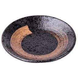[CRM0467] Round Sauce Dish 3.25" (Kuromaru)