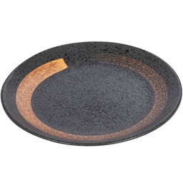 [CRM0515] Round Plate 9" (Kuromaru)