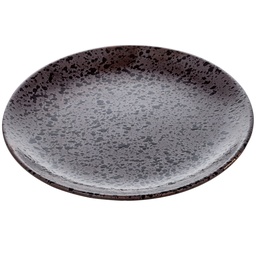 [CRM0519] Round Dish 6 Inches "Kuro"