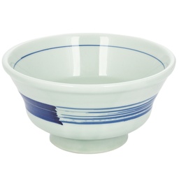 [CRM0621] 丼椀 6.5" (青い丸)