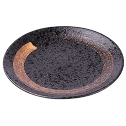 [CRM0675] Round Dish 6" (Kuromaru)