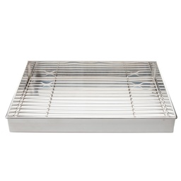 [KST0250] Stainless Tray With Net 48x32.5 cm