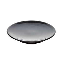 [MLM0026] Black Round Sushi Plate 6.25" (Zen Black)