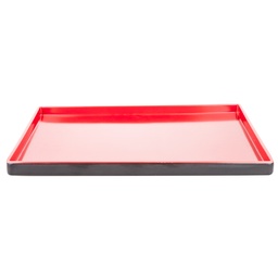 [MLM0041] Melamine Tray 30x20 cm (Black-Red)