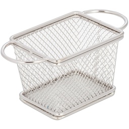[STL0009] ตะกร้าสเตนเลส 2 หู 10x8x7.5 ซม.