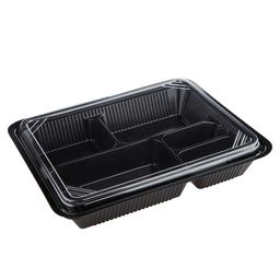 [DPP0077] 5 Compartment Disposable Large Bento Box (25 Sets)