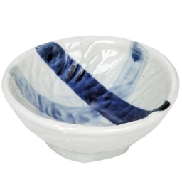 [CRM0643] ถ้วยกิมจิลายพู่กันสีน้ำเงิน 3.5 นิ้ว