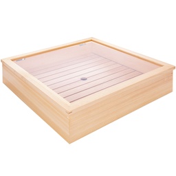 [KJP0640] กล่องไม้เก็บปลา 36.5x36.5x11 ซม.