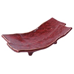 [CRM0784] จานซ้อนจาน 11 นิ้ว (Black Rose)