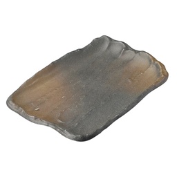 [CRJ0154] Black Tea Square Plate 8.5"