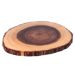 [WOD0085] แผ่นไม้ติดเปลือก 13 นิ้ว