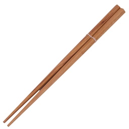 [WOD0095] Teak Wood Pentagon Chopsticks 23 cm