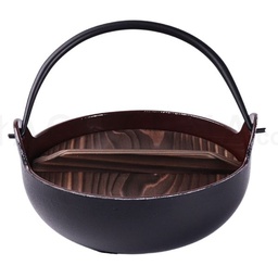 [KJP0896] トキワ やまが鍋(茶ホーロー) 18 cm (Discontinued)