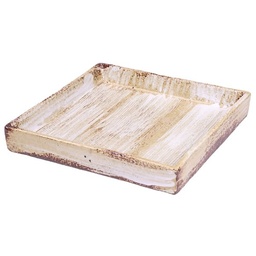 [CRM0883] จานจตุรัสลายทุนดรา 20.5 ซม.