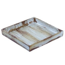 [CRM0885] 角皿 22.5 (木模様)