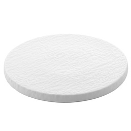 [CRM0904] Round Flat Plate 8.5" (White Stone)