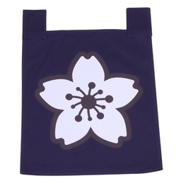 [SET0112] ผ้าม่านญี่ปุ่นสีน้ำเงินซากุระ 35X40 ซม.