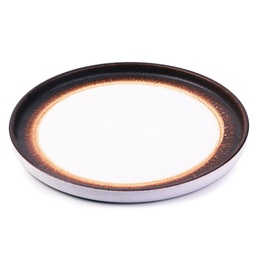 [CRM0993] จานวงแหวนสีน้ำตาล 9 นิ้ว