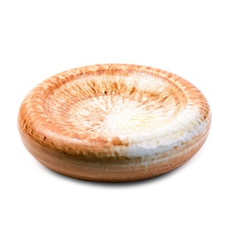 [CRM1012] จานหลุมยุบขอบหนาลายเปลวสุริยะ 18 ซม.