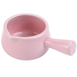 [CRM1118] ถ้วยด้ามสีชมพูมีปาก 3.5 นิ้ว