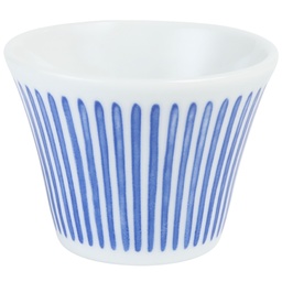 [CRM1139] แก้วปากบานลายฝนสีน้ำเงิน 3.2 นิ้ว